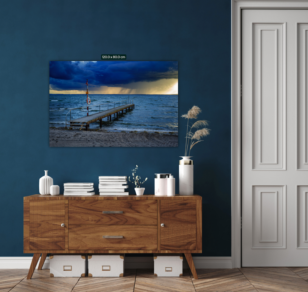 Lilla Bryggan i Rydebäck (Canvastryck 120cm x 80cm)