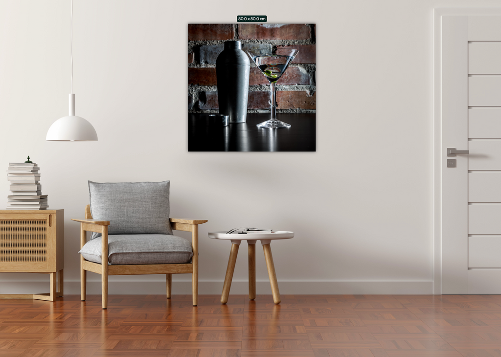 Dry Martini - kall (Canvastryck 80cm x 80cm) (Kopia)