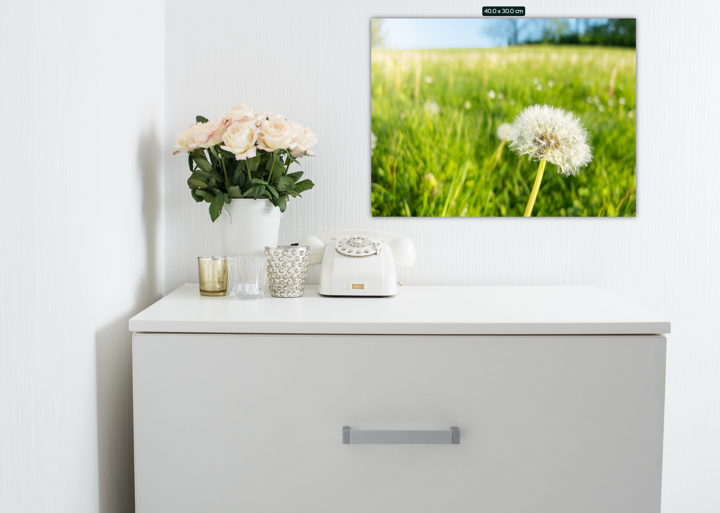 Maskrosen (Canvastryck 40cm x 30cm)