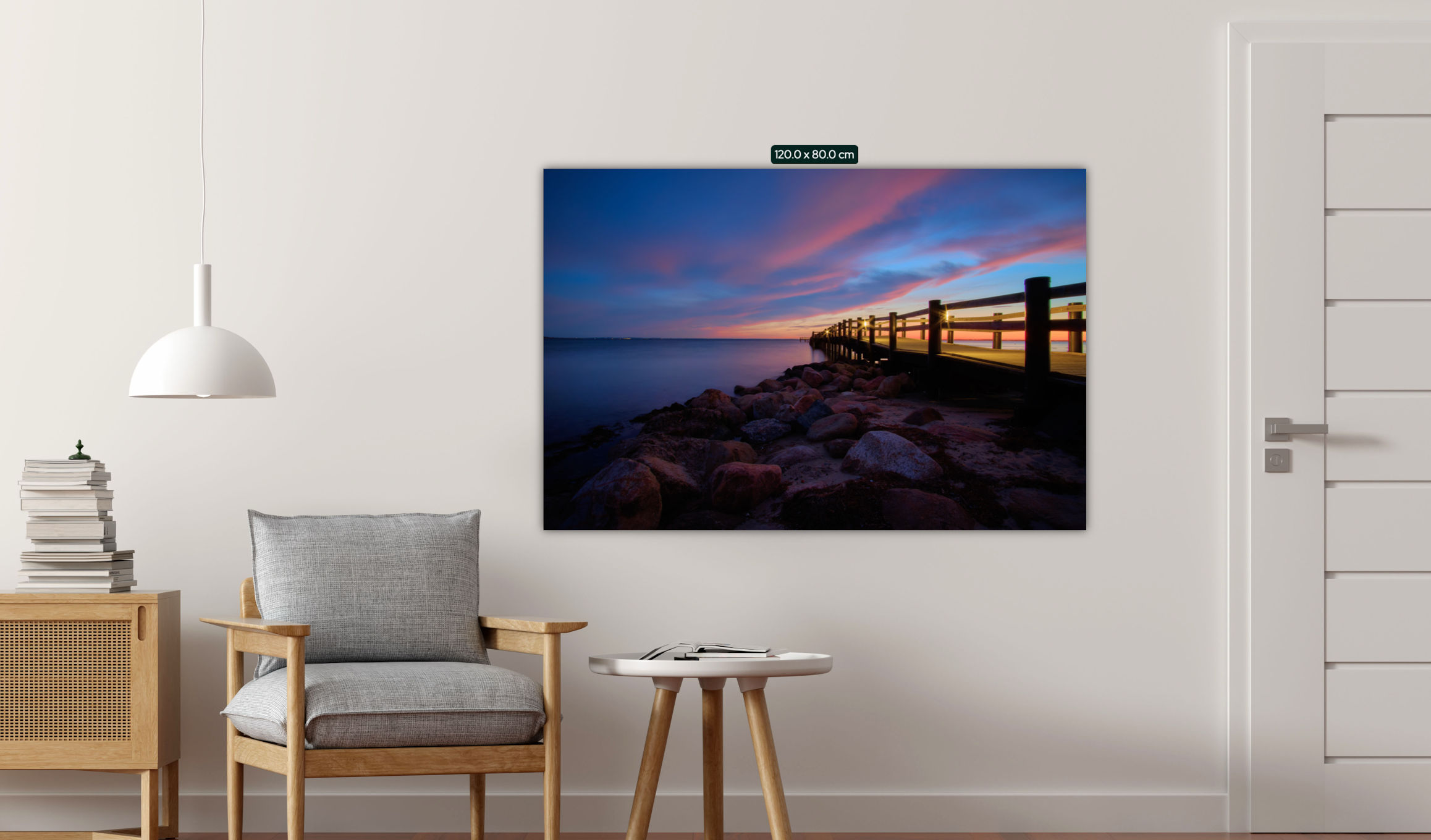 Stora Bryggan i Rydebäck (Canvastryck 120cm x 80cm)